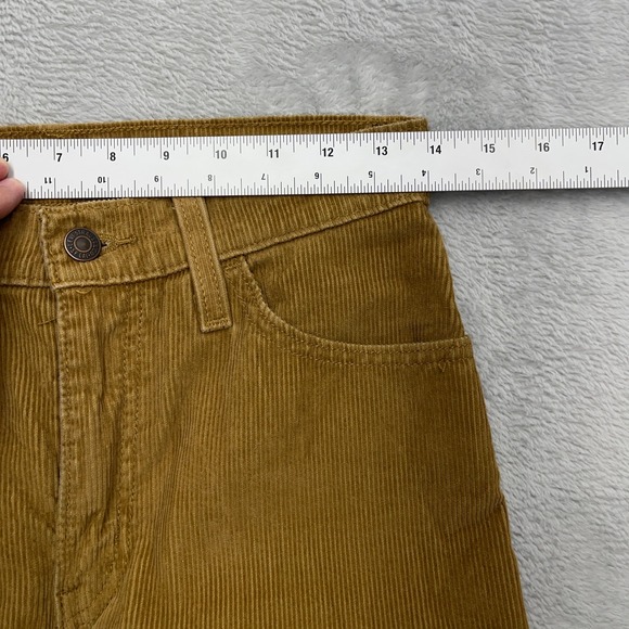 Levi's 94 Baggy Women's Corduroy Pants Camel Tan Khaki Size 25 Y2K - Picture 5 of 11